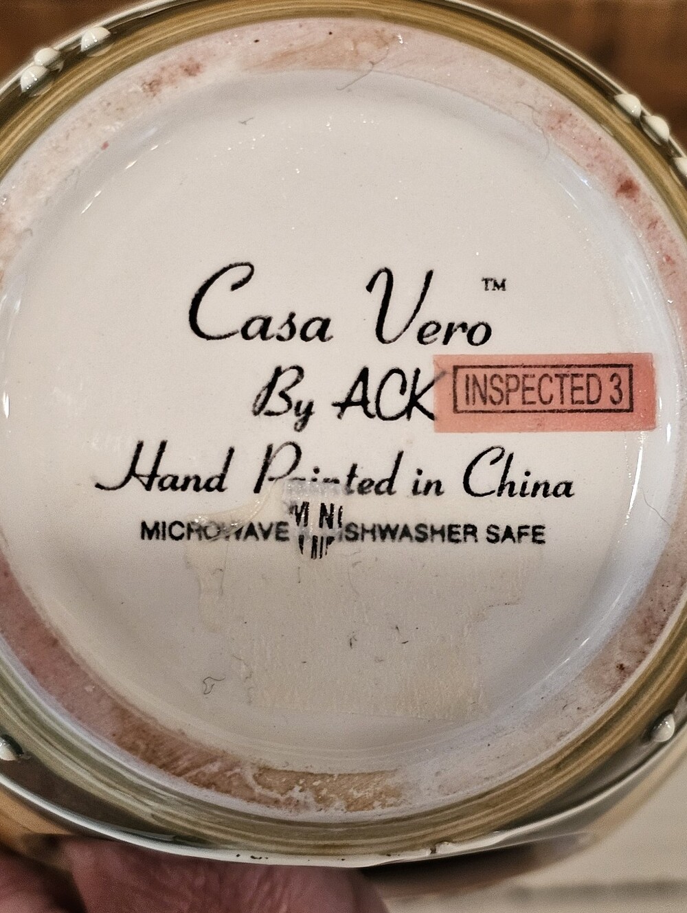 ๐ Vintage Casa Vero By ACK Hand-painted Ceramic Wax Tart Warmer In Fruit Motif - Picture 6 of 8